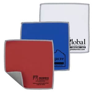 6"x 6" "DoubleSide" 2-in-1 Spot Color Microfiber Cleaning Cloth & Towel (Overseas)