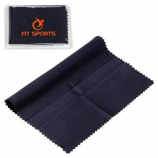 6" x 6" 220GSM Microfiber Cleaning Cloth in Clear PVC Case-3