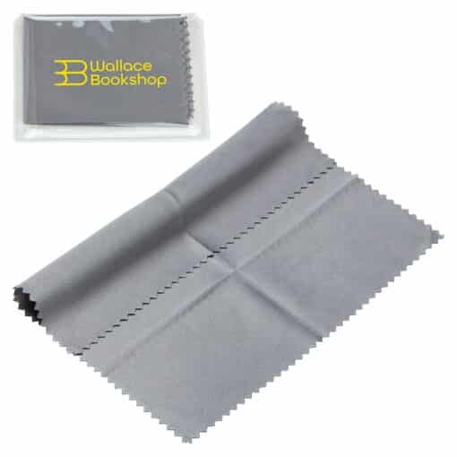 6" x 6" 220GSM Microfiber Cleaning Cloth in Clear PVC Case-6