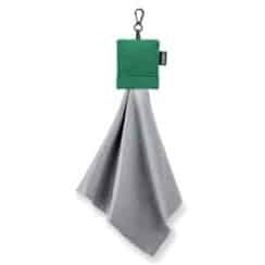 Carson® Stuff-It™ Pro Microfiber Lens Cleaning Cloth (Green Pouch)-1