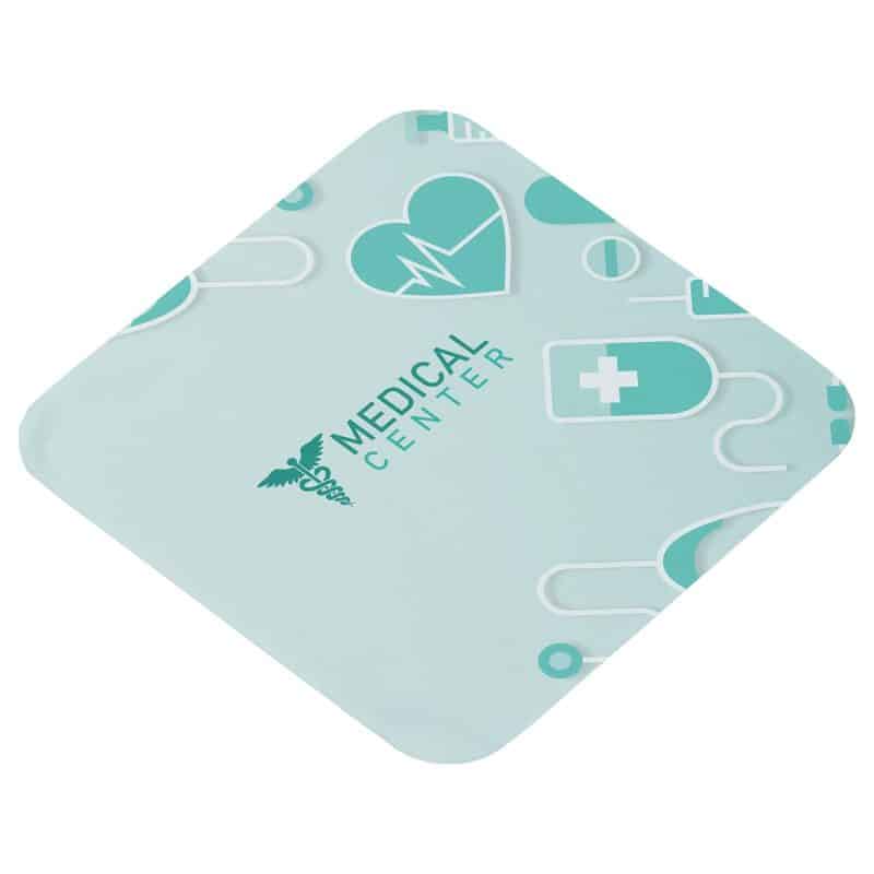 Custom Heavyweight 6" x 6" Draw Twist Microfiber Cleaning Cloth- Full-Color - 2