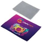 Custom Quick Clean 5" x 7-1/8" Dual Sided Microfiber Cloth - Full Color