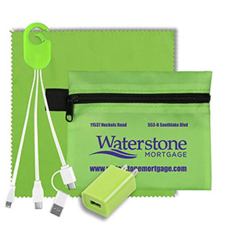 Custom "TechPack Plus" Tech Home & Travel Kit w/Cleaning Cloth