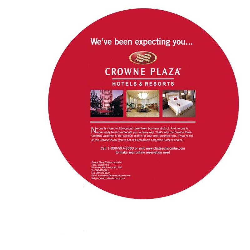 Custom 6-1/2" Washoe Circle Recycled RPET Full Color Import Air Ship Microfiber Cloth (Overseas)