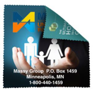 Custom 8" X 8" - "HAVASU XL" 2 Sided Full Color - Import Air Ship Microfiber Cloth & Screen Cleaner