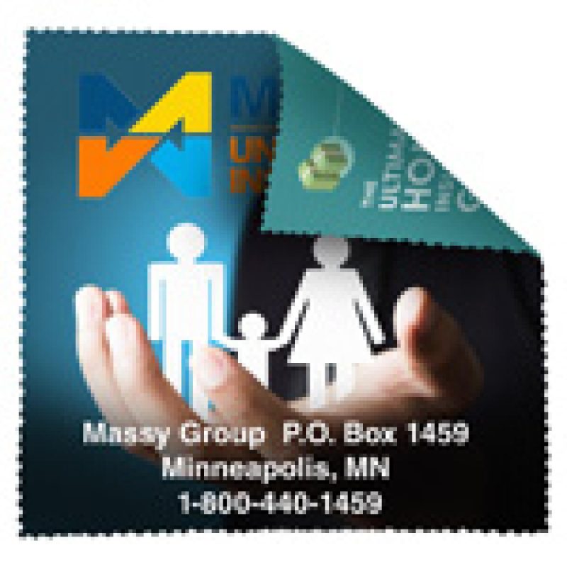 Custom 8" X 8" - "HAVASU XL" 2 Sided Full Color - Import Air Ship Microfiber Cloth & Screen Cleaner