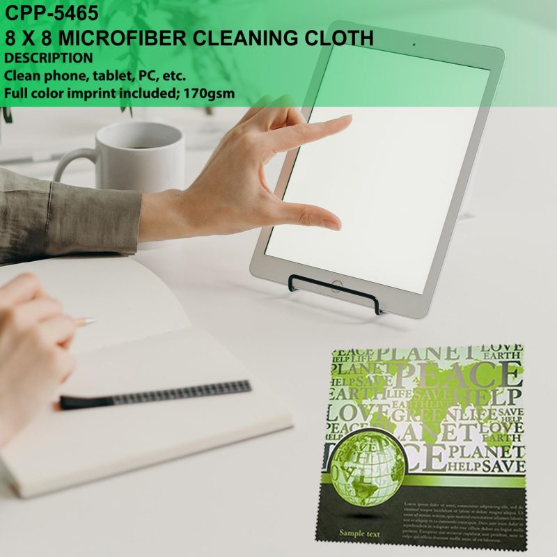 Custom 8 X 8 Microfiber Cleaning Cloth - 3