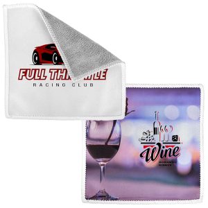 Custom 8" x 8" Microfiber Cloth - 400GSM (QuickShip - 21-26 Days)