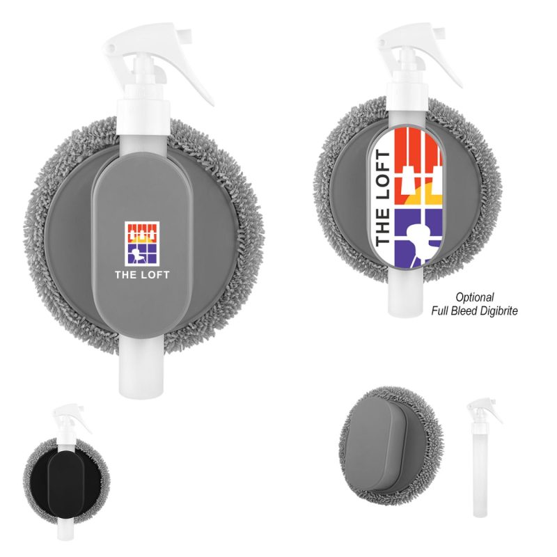 Custom All-in-one Refillable Spray Bottle & Cleaning Cloth