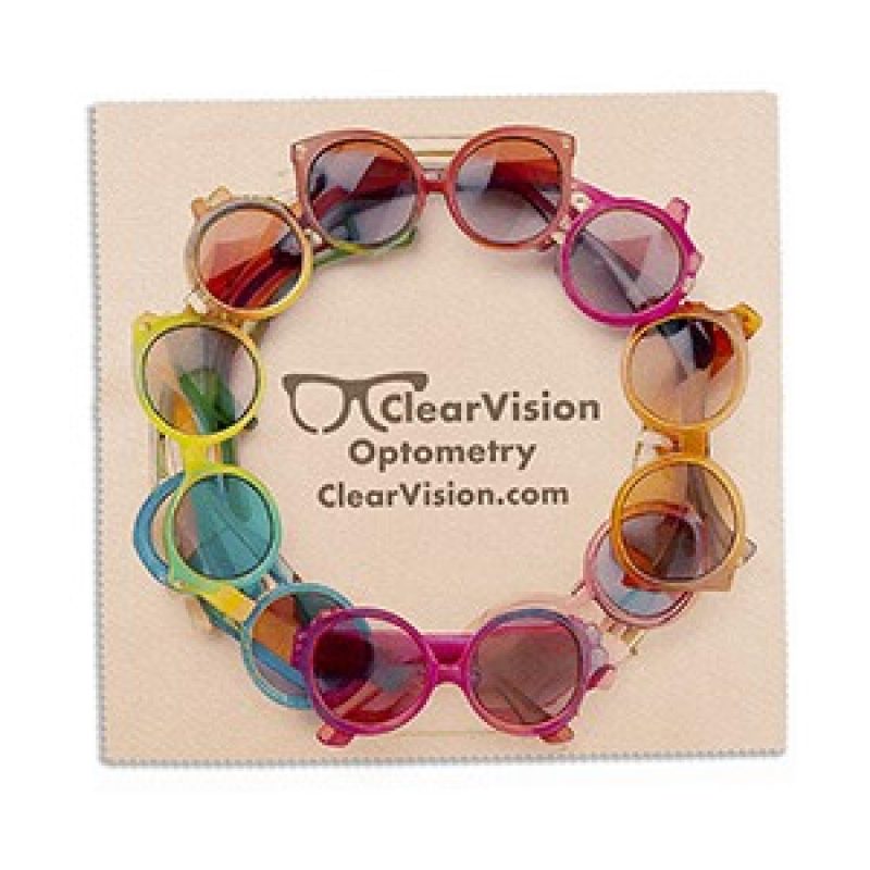 Custom "BALBOA" - 10" x 10" Full Color Sublimation Recycled RPET Microfiber Cleaning Cloth & Screen Cleaner