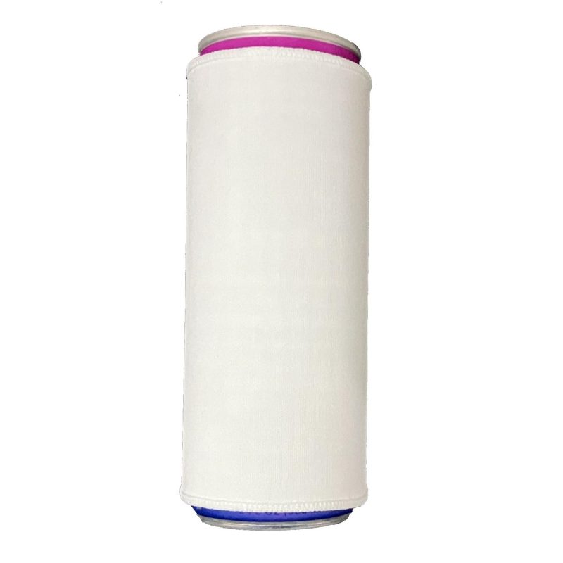Custom Can Sleeve - Wraparound Silky Soft MicroFiber Cloth - Vivid Full Color - 12oz Slim Can - 1