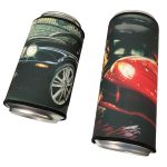 Custom Can Sleeve - Wraparound Silky Soft MicroFiber Cloth - Vivid Full Color - 12oz Slim Can - 3