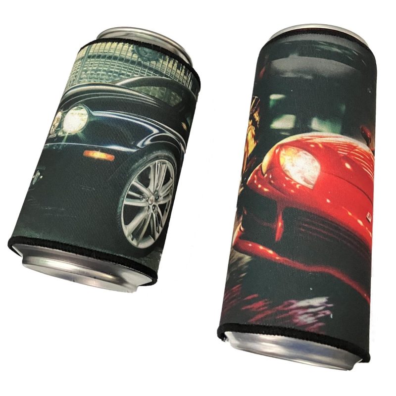 Custom Can Sleeve - Wraparound Silky Soft MicroFiber Cloth - Vivid Full Color - 12oz Standard Can - 3