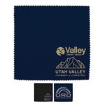 Custom "ONECLEANSCREEN" 6" X 6" 100% Microfiber Recycled RPET Polyester Cleaning Cloth & Screen Cleaner