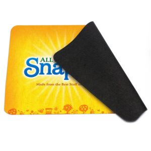 Custom 10.25"w x 6.3"h 4-In-1 Rectangle Microfiber Mousepad Cleaning Cloth