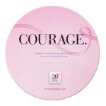 Custom 8" dia. 4-In-1 Round Microfiber Mousepad Cleaning Cloth - 1