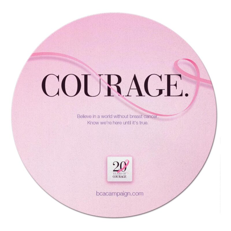 Custom 8" dia. 4-In-1 Round Microfiber Mousepad Cleaning Cloth - 1