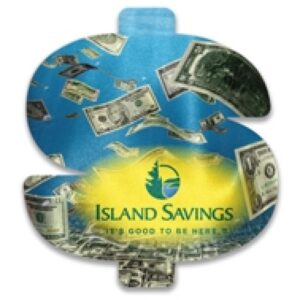 Custom Specialty Shaped Micro-Fiber Cleaning Cloth (Dollar Sign)